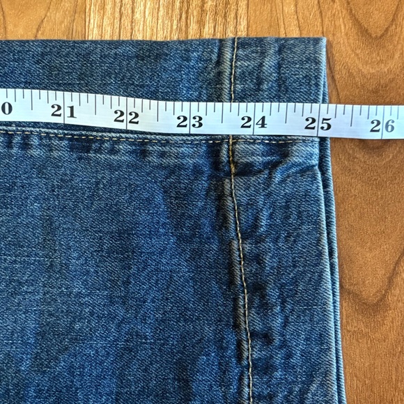 Gap High Rise Wide-Leg Crop Stretch Denim jeans size 8/29R FLAW READ DESCRIPTION - Picture 14 of 15